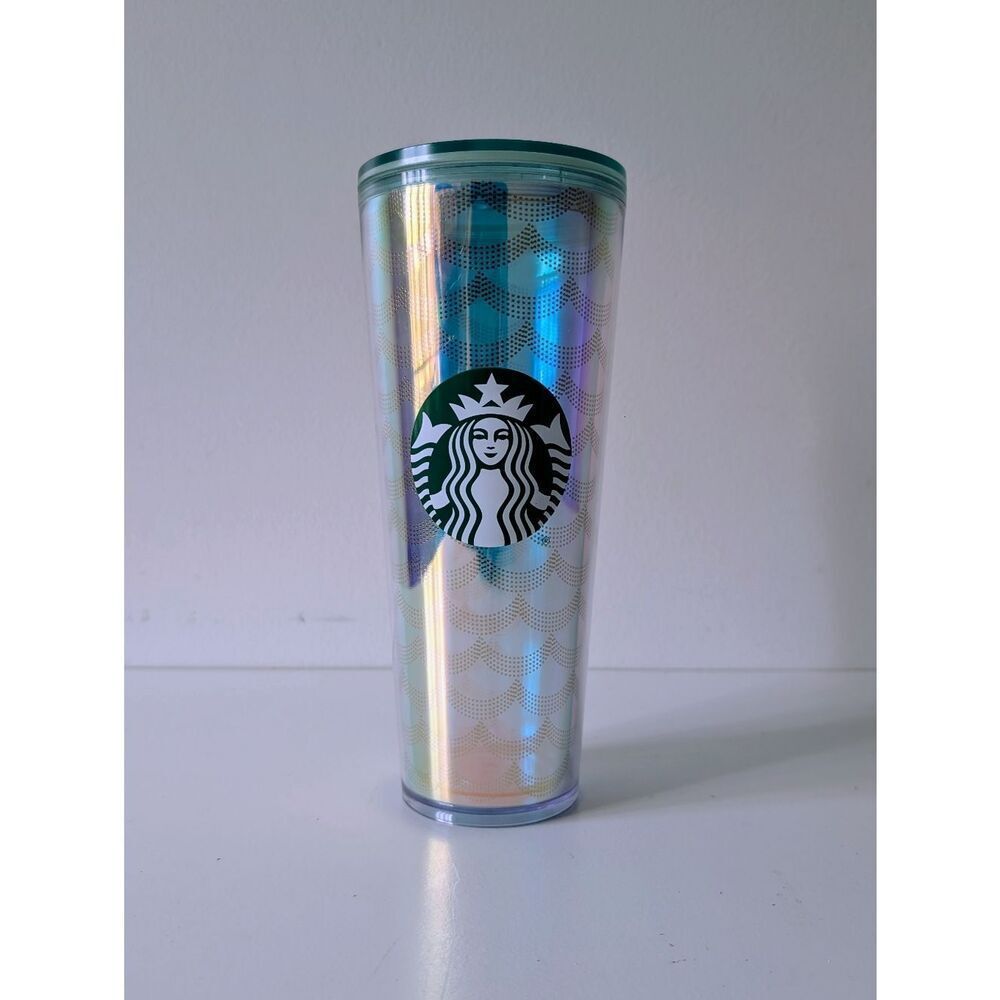 Starbucks Tall Tumbler Mermaid 24oz Iridescent Mirror Siren Scales